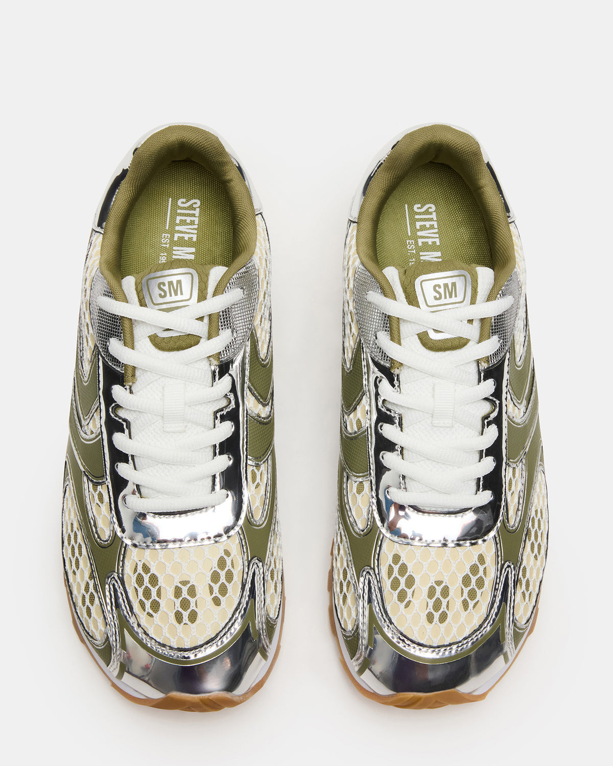 XYLO Green Low-Top Lace-Up Men's Sneakers | Steve Madden