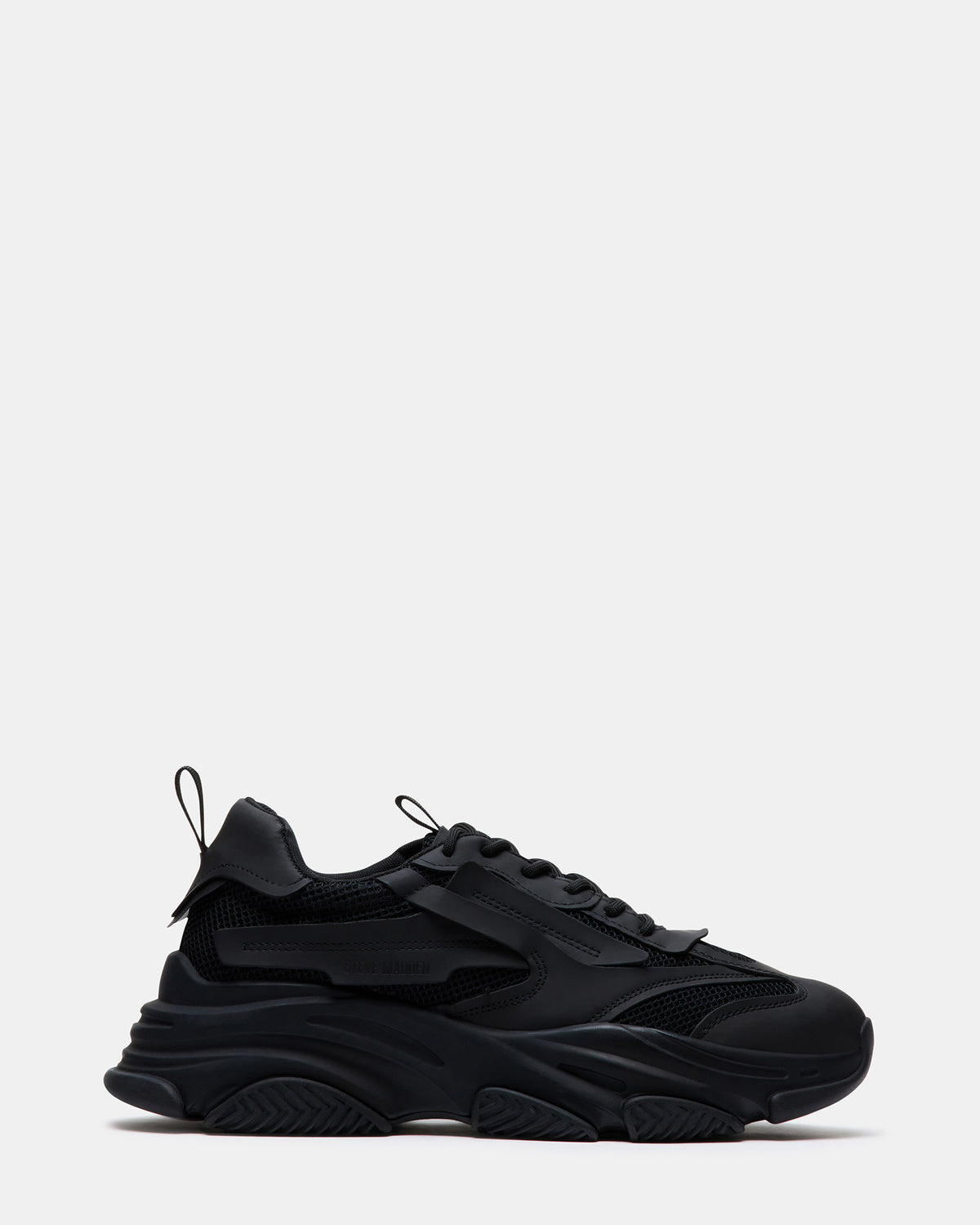 POSSESS Black Low-Top Lace-Up Men's Sneaker | Steve Madden