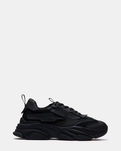 POSSESS Black Low-Top Lace-Up Men's Sneaker | Steve Madden