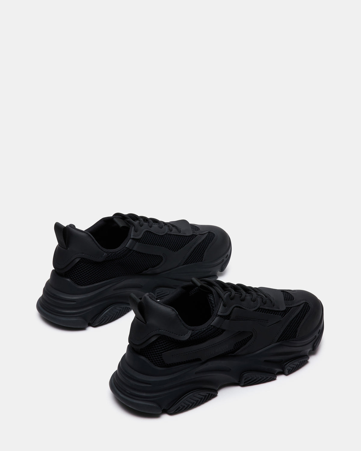 POSSESS Black Low-Top Lace-Up Men's Sneaker | Steve Madden