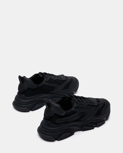 POSSESS Black Low-Top Lace-Up Men's Sneaker | Steve Madden