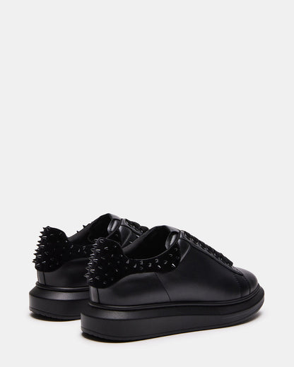 FROSTING Black Velvet Men's Low-Top Lace-Up Sneaker | Steve Madden