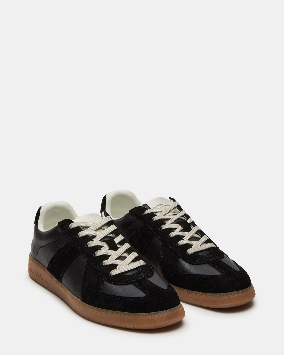 DIXON Black Leather Low-Top Panel Men's Sneaker | Steve Madden