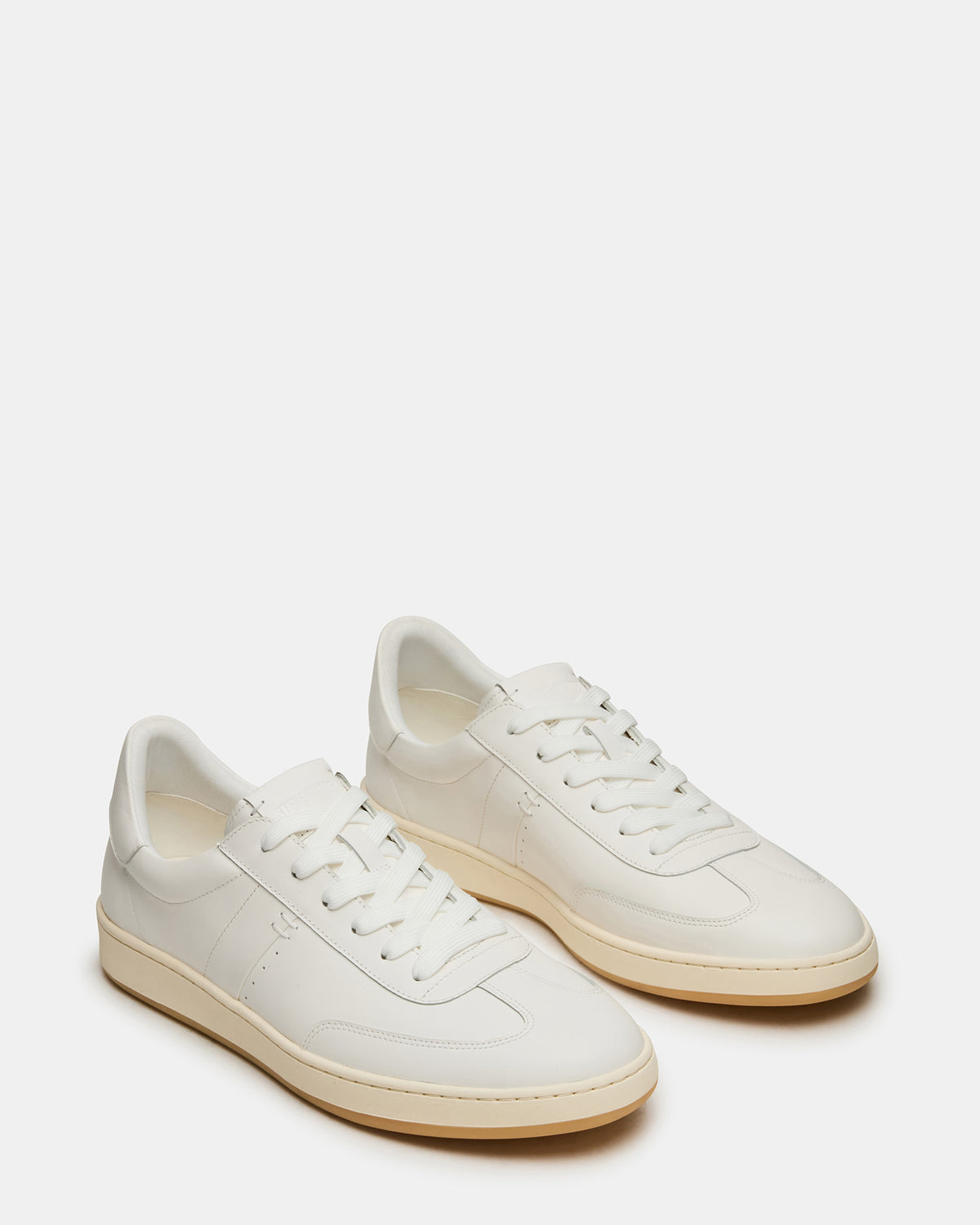 DYLAN White Low-Top Lace-Up Platform Men's Sneaker | Steve Madden