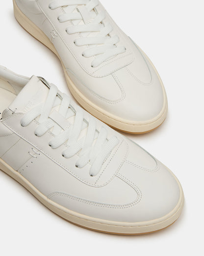 DYLAN White Low-Top Lace-Up Platform Men's Sneaker | Steve Madden