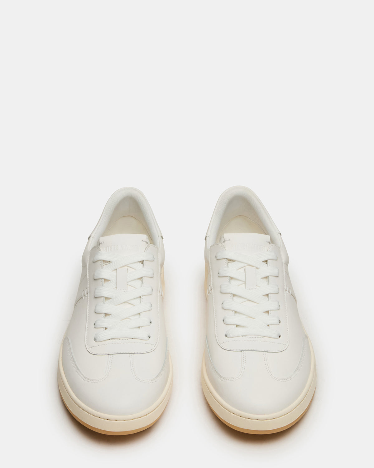 DYLAN White Low-Top Lace-Up Platform Men's Sneaker | Steve Madden