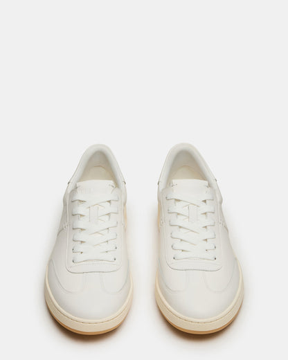 DYLAN White Low-Top Lace-Up Platform Men's Sneaker | Steve Madden