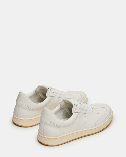 DYLAN White Low-Top Lace-Up Platform Men's Sneaker | Steve Madden