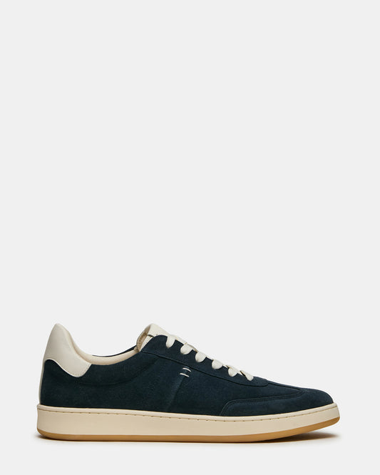 DYLAN Navy/White Low-Top Lace-Up Platform Men's Sneaker | Steve Madden