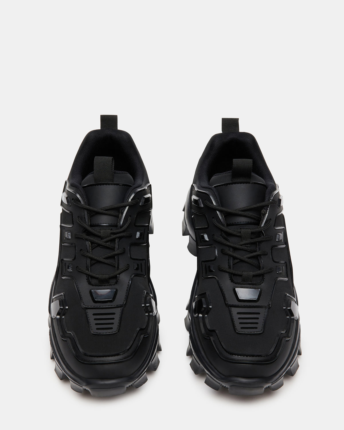 PONCE Black Men's Chunky Sole Lace Up Sneaker | Steve Madden