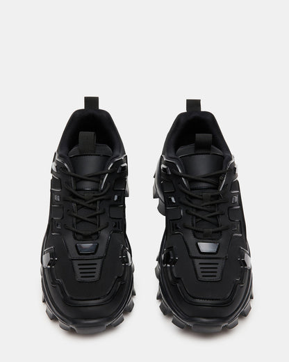 PONCE Black Men's Chunky Sole Lace Up Sneaker | Steve Madden