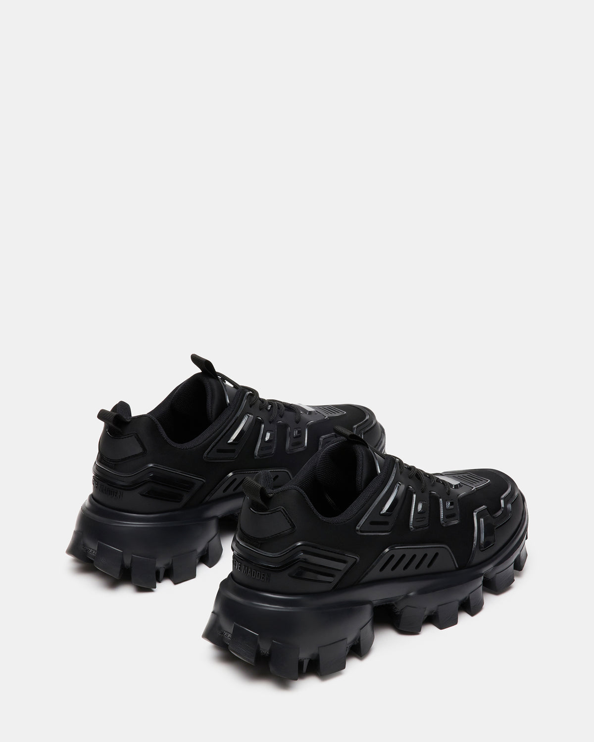 PONCE Black Men's Chunky Sole Lace Up Sneaker | Steve Madden