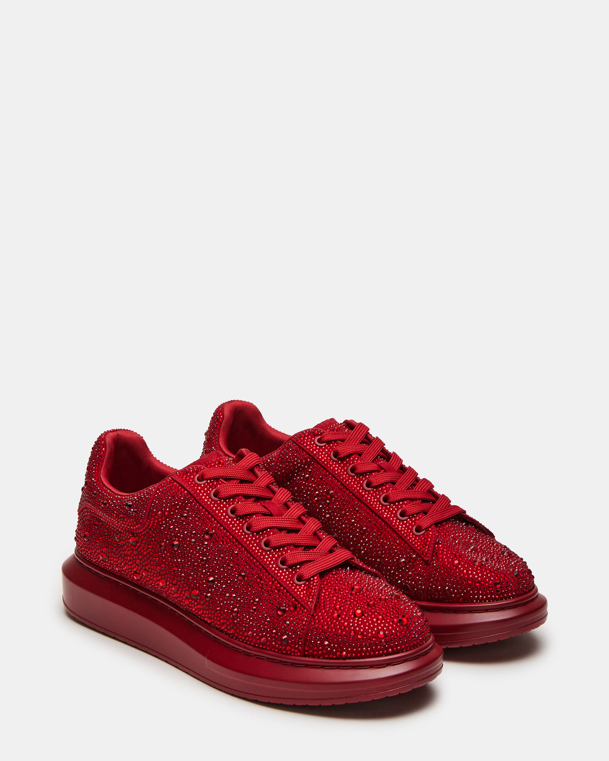 ICEBOX Red Multi Men's Low-Top Lace-Up Sneaker | Steve Madden