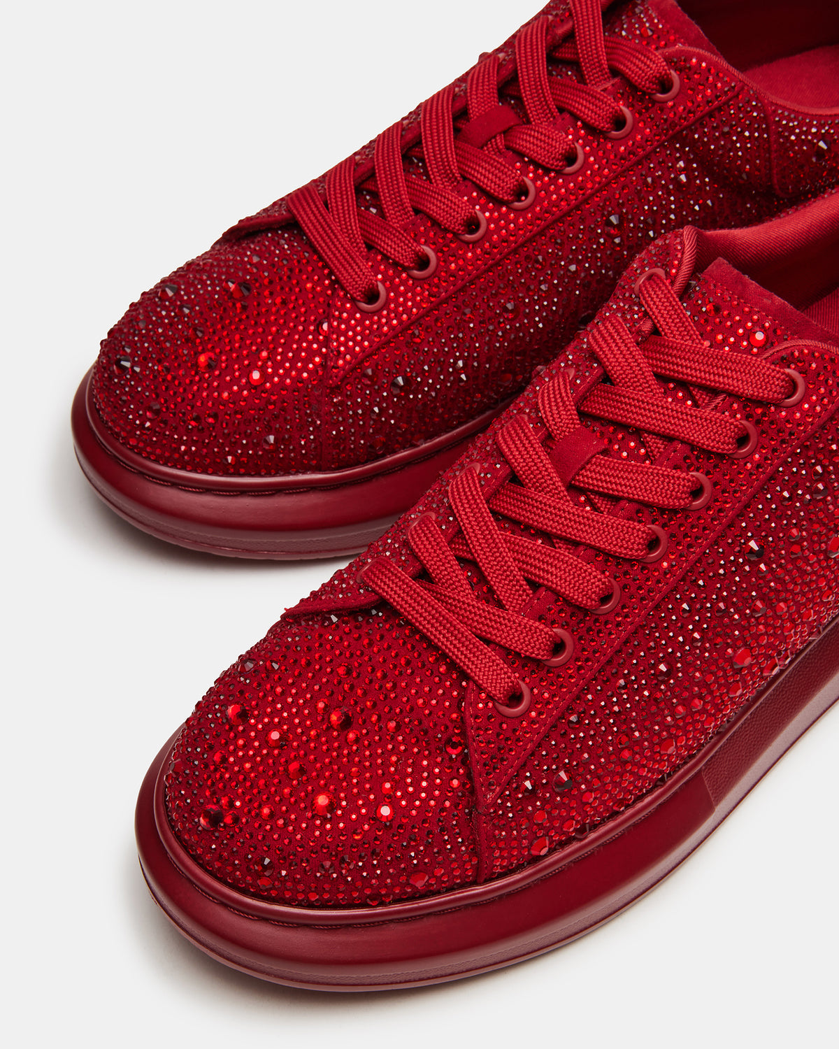 ICEBOX Red Multi Men's Low-Top Lace-Up Sneaker | Steve Madden