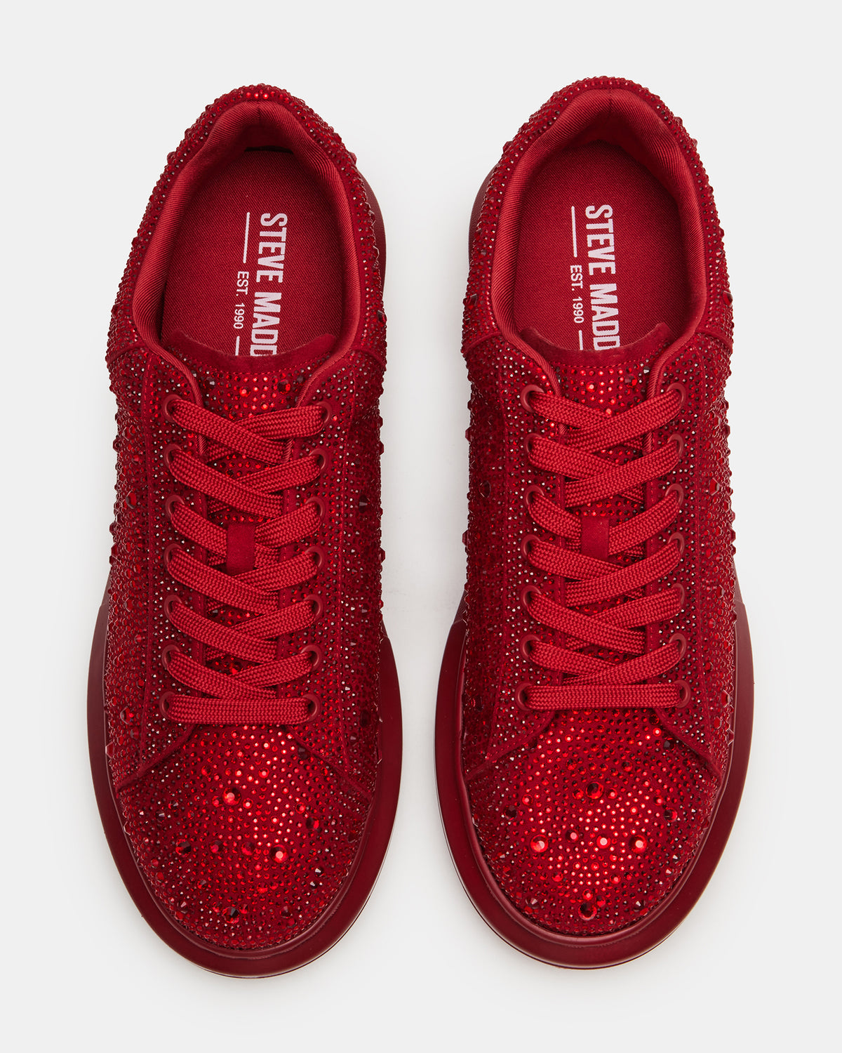 ICEBOX Red Multi Men's Low-Top Lace-Up Sneaker | Steve Madden