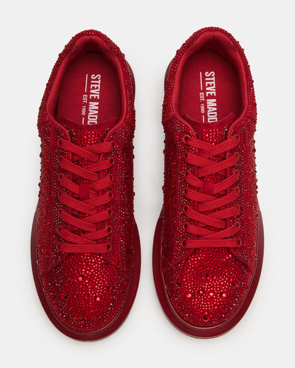 ICEBOX Red Multi Men's Low-Top Lace-Up Sneaker | Steve Madden