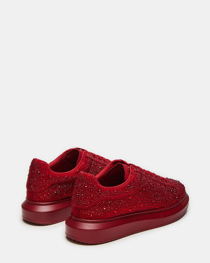 ICEBOX Red Multi Men's Low-Top Lace-Up Sneaker | Steve Madden