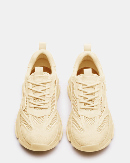 POSSESS Taupe Suede Low-Top Lace-Up Men's Sneaker | Steve Madden