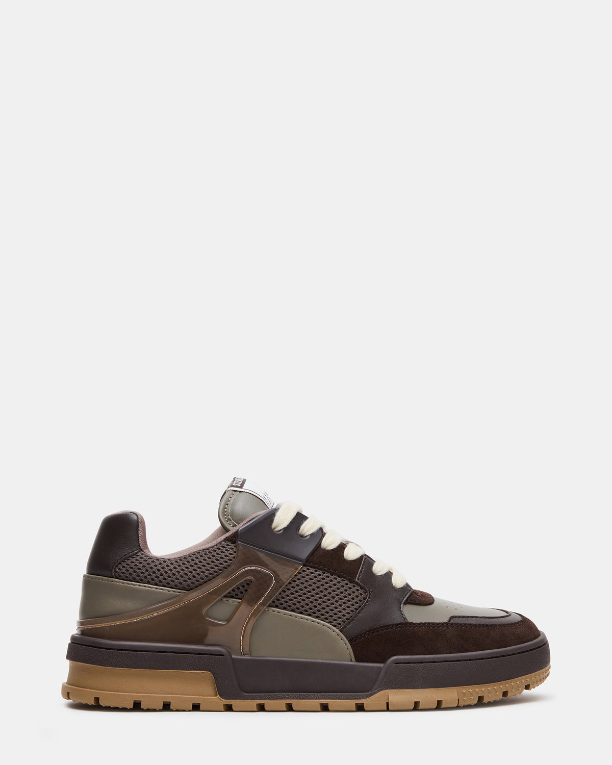 SANCHEZ Brown Multi Low-Top Lace-Up Men's Sneaker | Steve Madden