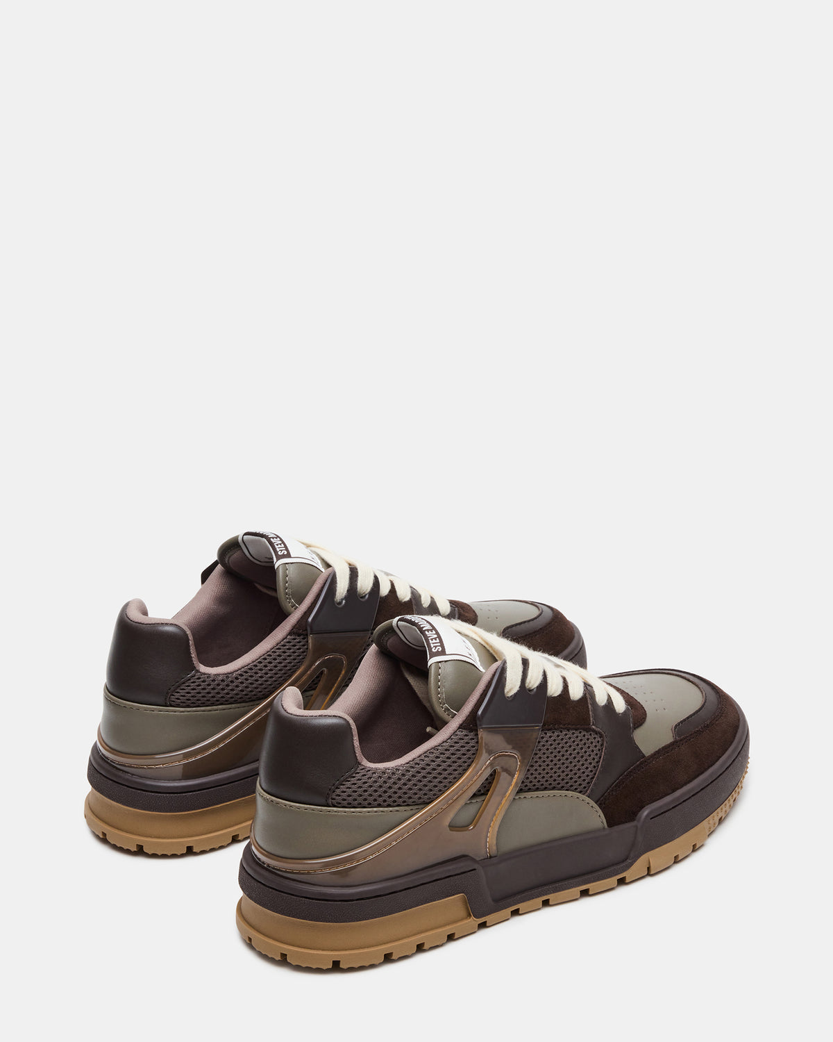 SANCHEZ Brown Multi Low-Top Lace-Up Men's Sneaker | Steve Madden