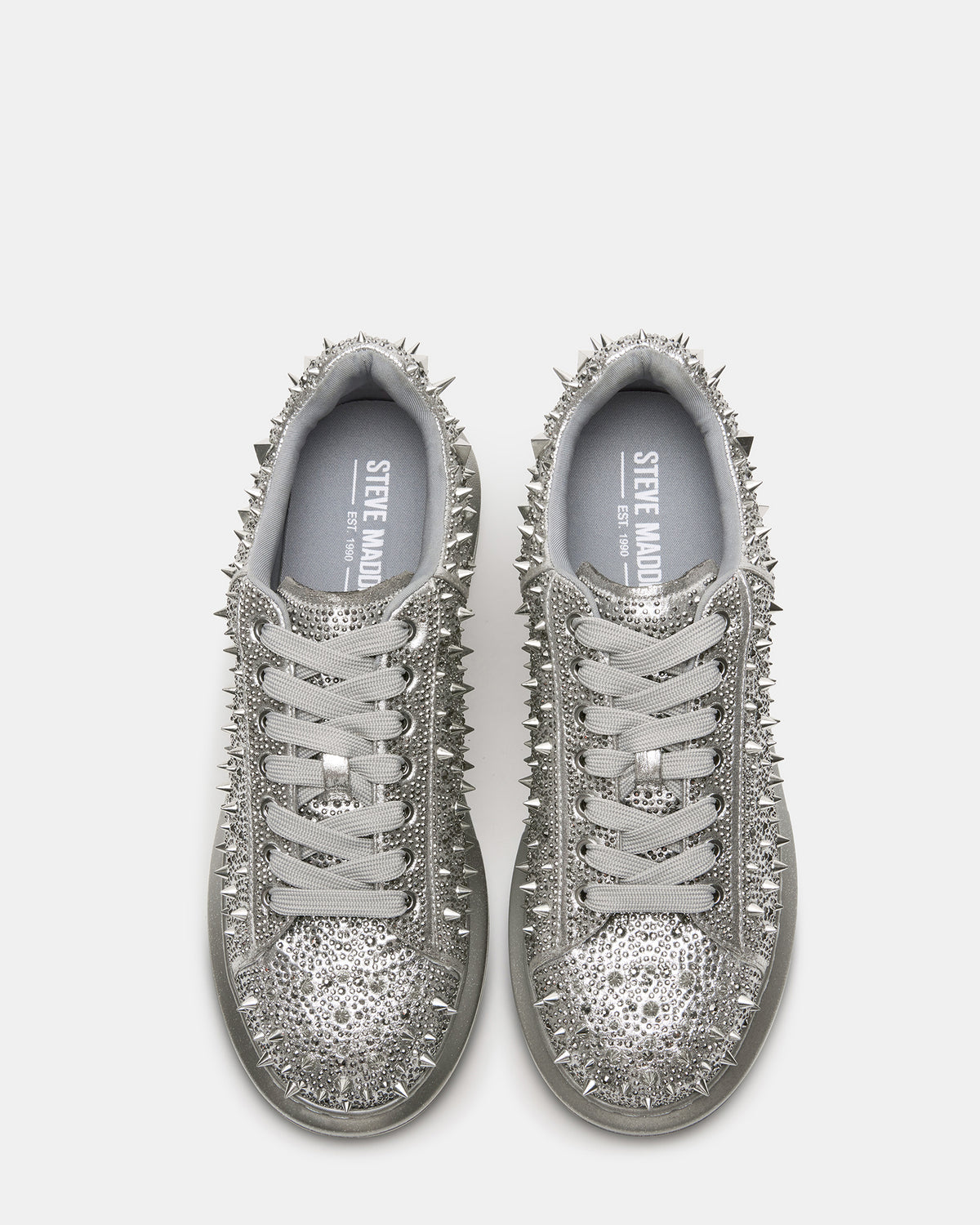 ICEBOX Pewter Metallic Men's Low-Top Lace-Up Sneaker | Steve Madden