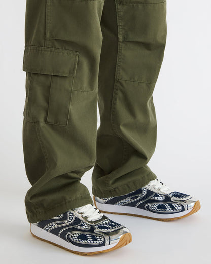 XYLO Blue Low-Top Lace-Up Men's Sneakers | Steve Madden