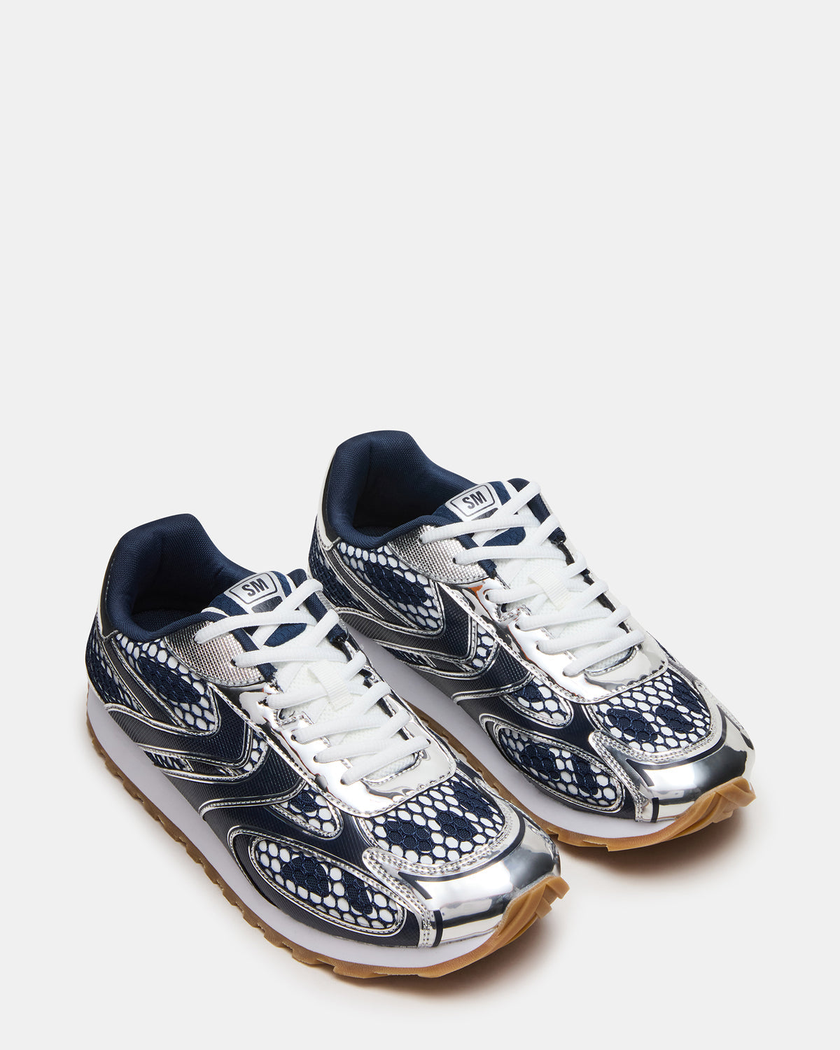 XYLO Blue Low-Top Lace-Up Men's Sneakers | Steve Madden