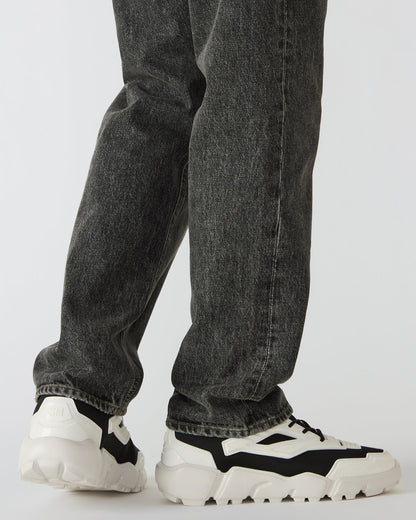 PACE Black/White Low-Top Lace-Up Men's Sneaker | Steve Madden