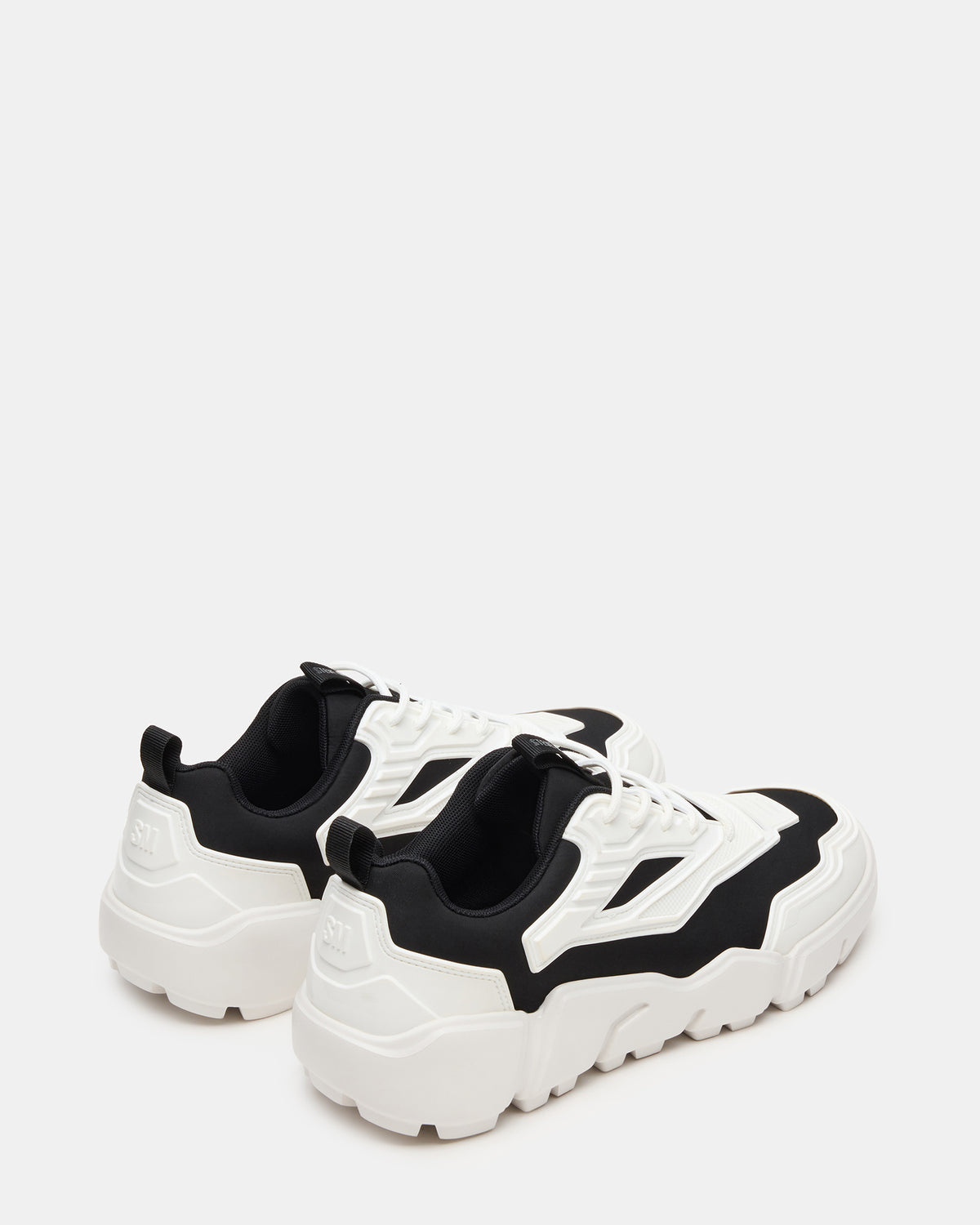 PACE Black/White Low-Top Lace-Up Men's Sneaker | Steve Madden