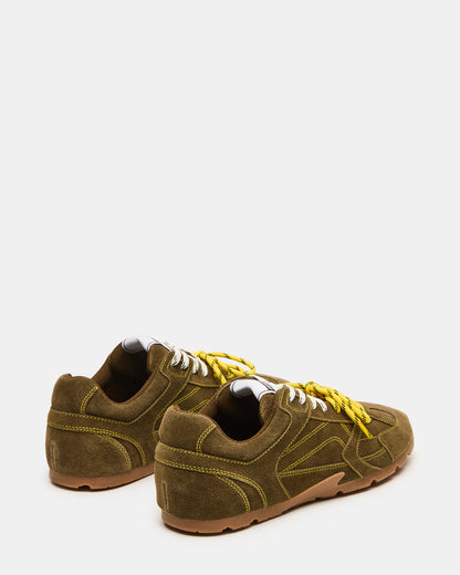 MIDAS Olive Low-Top Lace-Up Men's Sneaker | Steve Madden