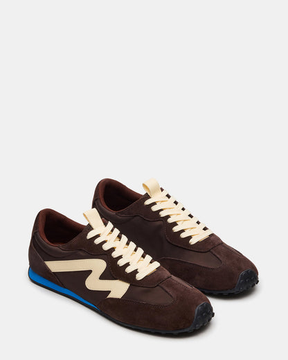 CYRUS Brown Multi Low-Top Lace-Up Men's Sneaker | Steve Madden
