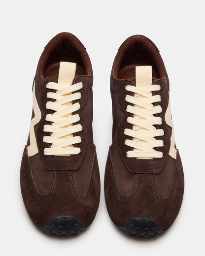 CYRUS Brown Multi Low-Top Lace-Up Men's Sneaker | Steve Madden