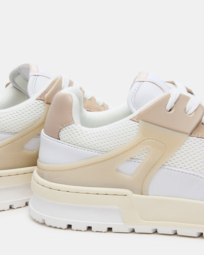 SANCHEZ White Multi Low-Top Lace-Up Men's Sneaker | Steve Madden