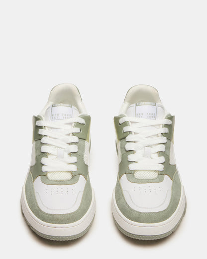 SANCHEZ Green Multi Low-Top Lace-Up Men's Sneaker | Steve Madden
