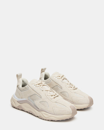 SALVADOR Off-White Low-Top Lace-Up Men's Sneaker | Steve Madden