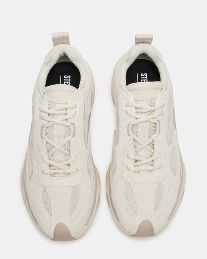 SALVADOR Off-White Low-Top Lace-Up Men's Sneaker | Steve Madden