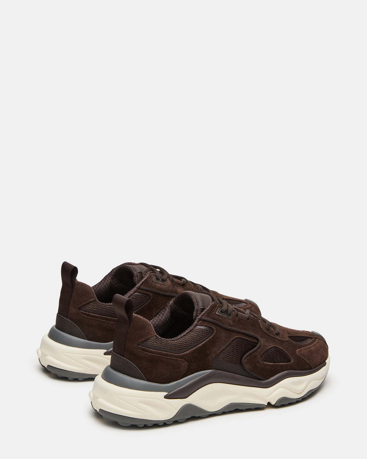 SALVADOR Brown Low-Top Lace-Up Men's Sneaker | Steve Madden