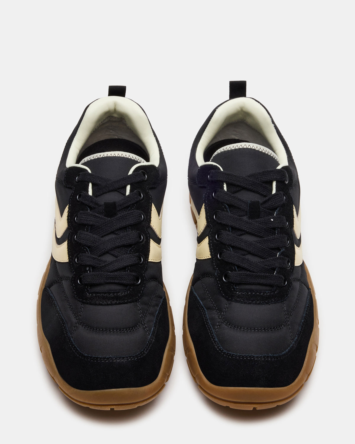 HORIZON Black Low-Top Lace-Up Men's Sneaker | Steve Madden