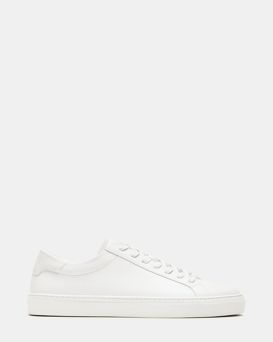 BONDD White Leather Low-Top Men's Sneaker | Steve Madden