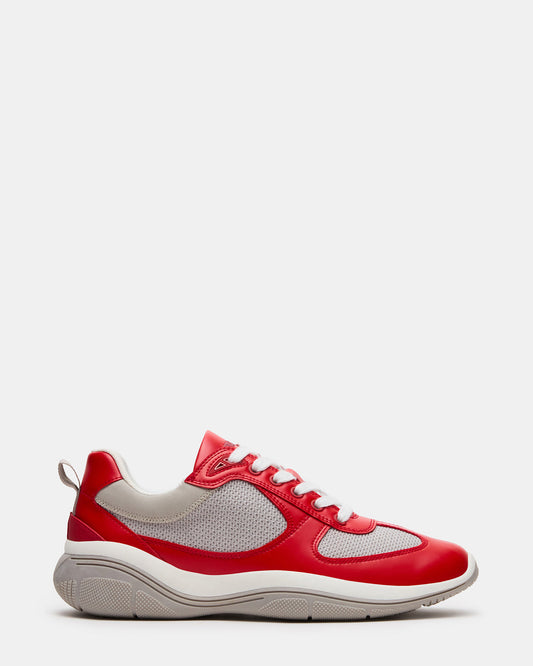 PICOLO Red Low-Top Lace-Up Men's Sneaker | Steve Madden