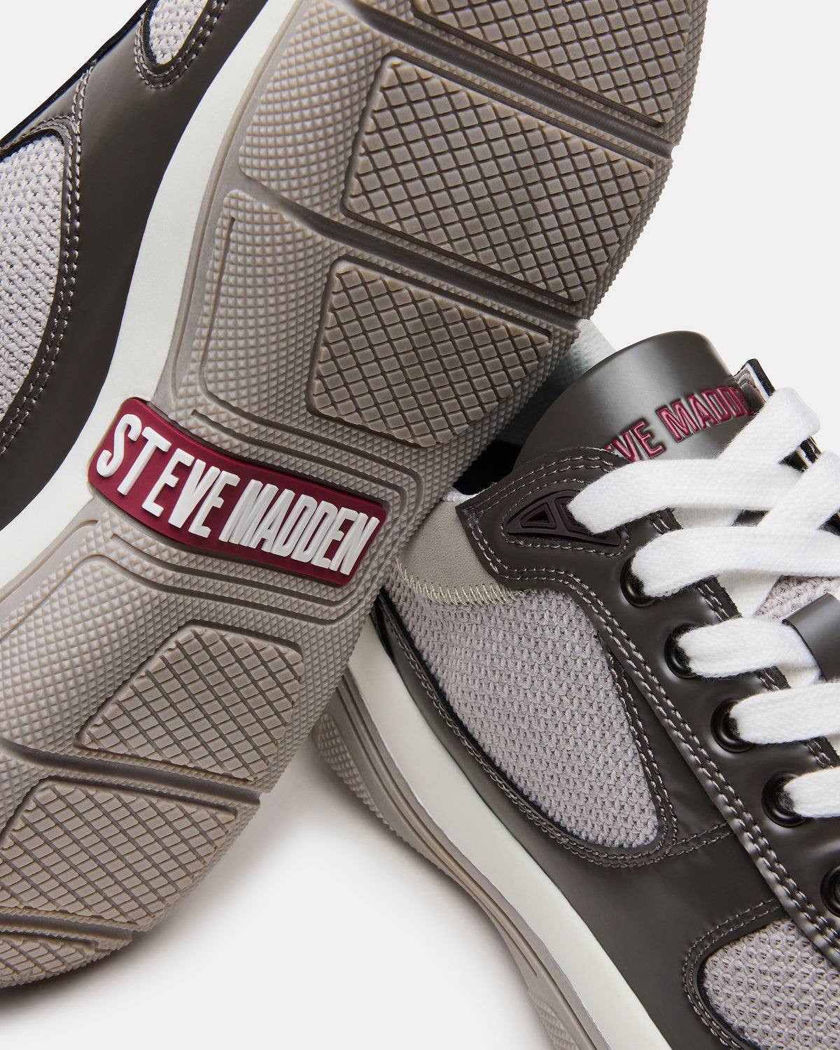 PICOLO Grey Low-Top Lace-Up Men's Sneaker | Steve Madden