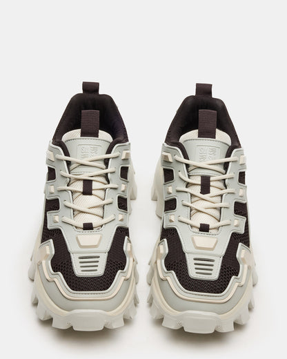 PONCE Cream Multi Chunky Sole Lace Up Men's Sneaker | Steve Madden