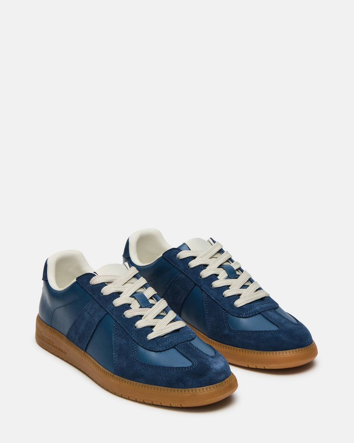 DIXON Navy Suede Low-Top Panel Men's Sneaker | Steve Madden