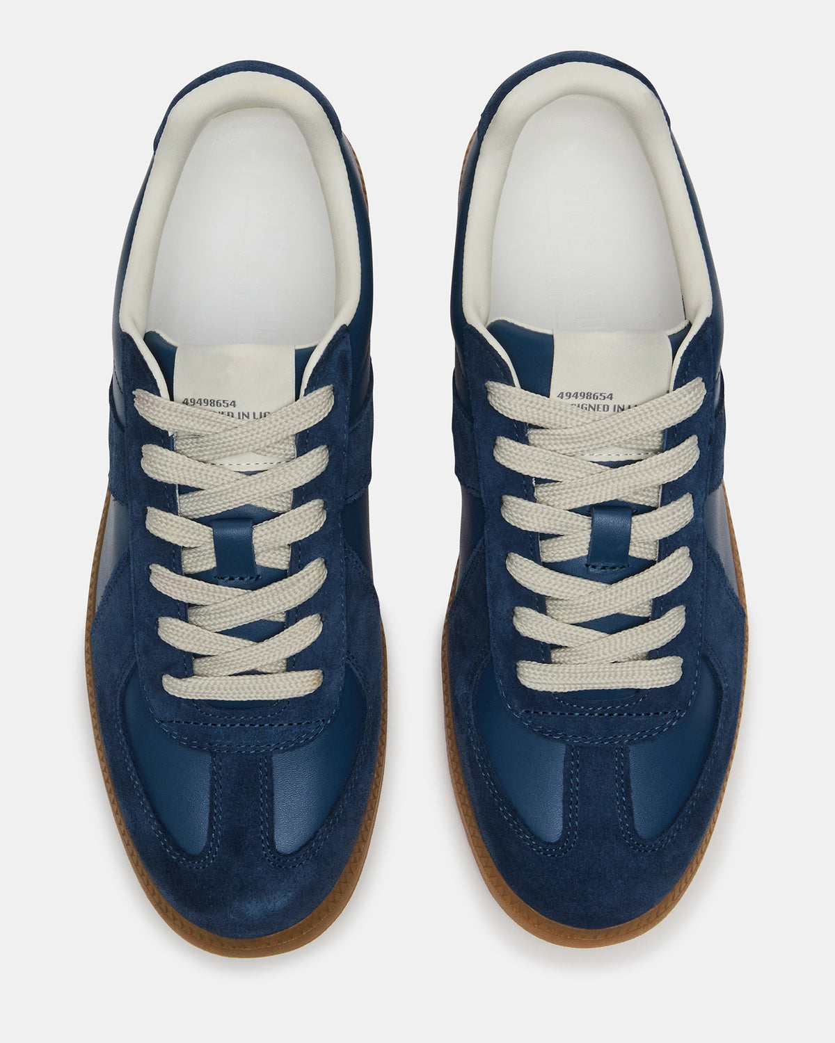 DIXON Navy Suede Low-Top Panel Men's Sneaker | Steve Madden