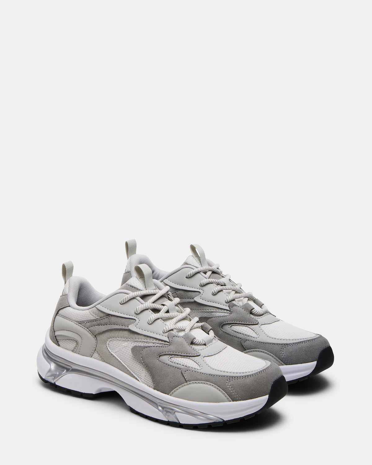 YGOR Grey Multi Men's Low-Top Lace-Up Sneaker | Steve Madden