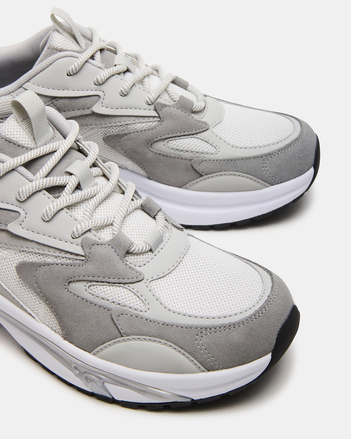 YGOR Grey Multi Men's Low-Top Lace-Up Sneaker | Steve Madden