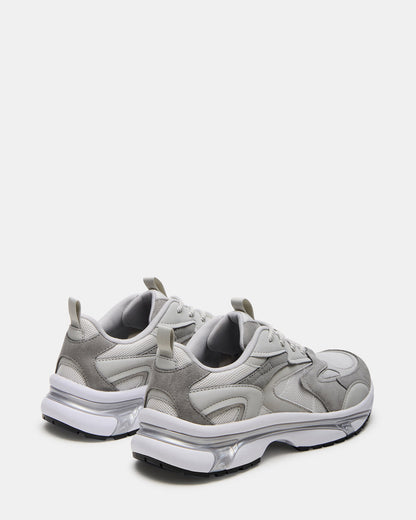 YGOR Grey Multi Men's Low-Top Lace-Up Sneaker | Steve Madden