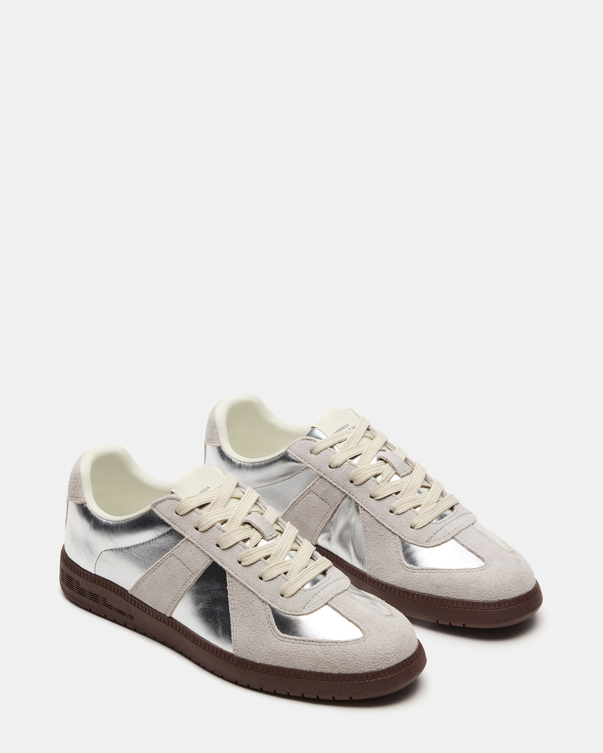 DIXON Silver Low-Top Panel Men's Sneaker | Steve Madden
