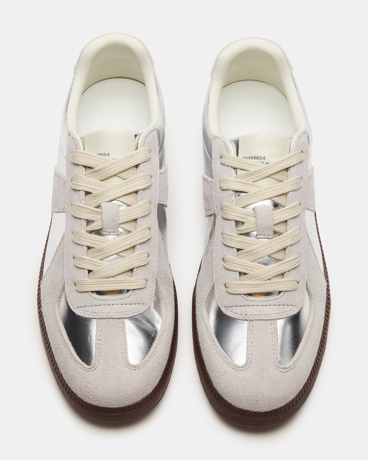 DIXON Silver Low-Top Panel Men's Sneaker | Steve Madden