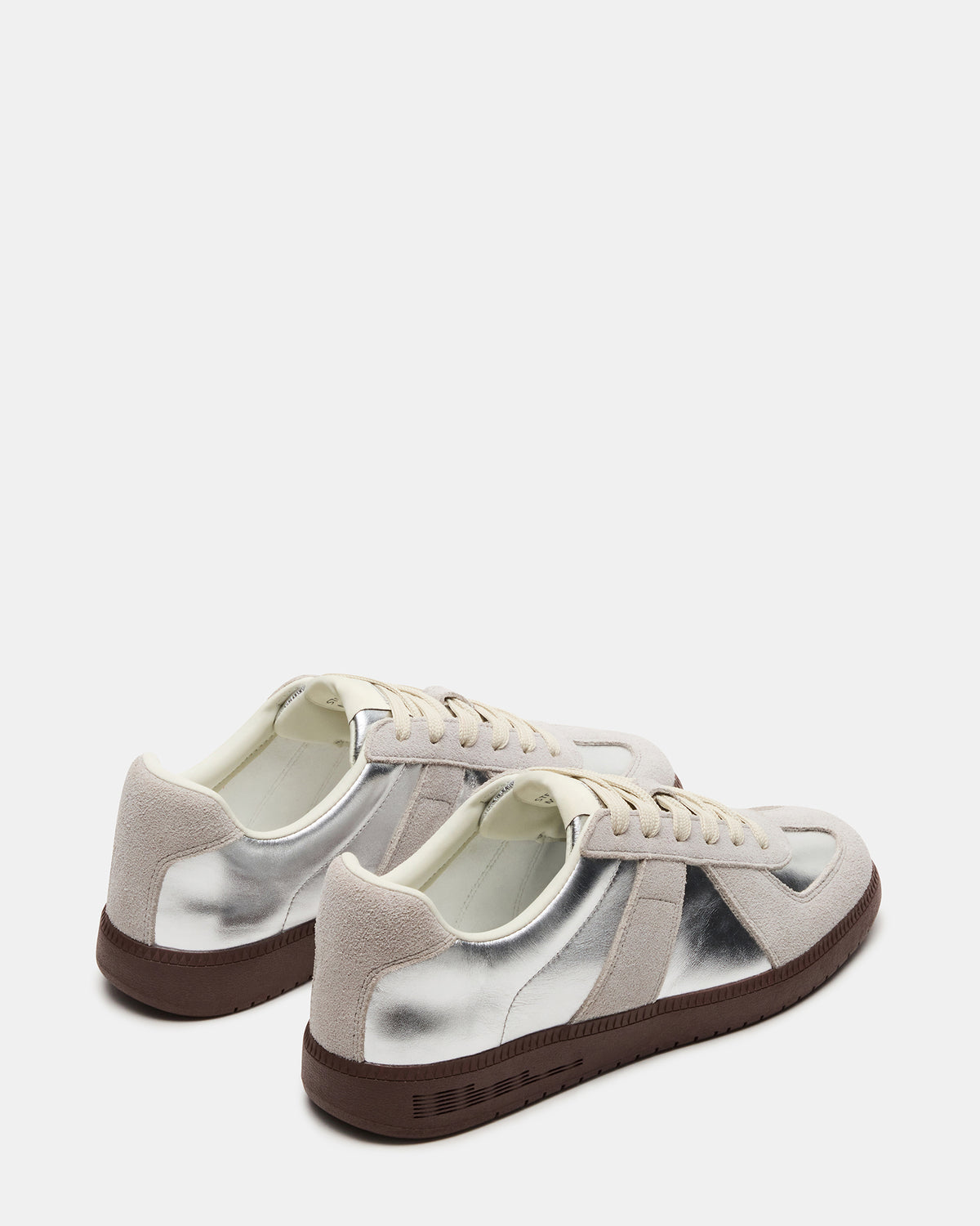 DIXON Silver Low-Top Panel Men's Sneaker | Steve Madden
